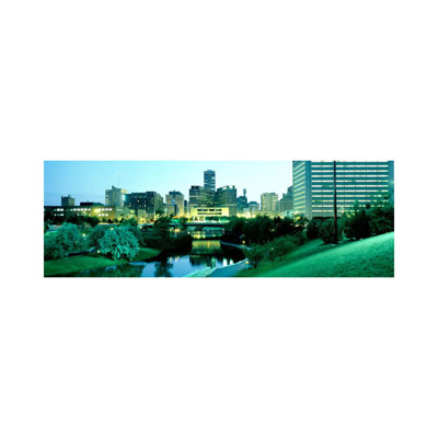 Omaha NE by Panoramic Images - Wrapped Canvas Panoramic Print