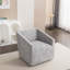 Joli fauteuil avec accoudoirs demi-tonneau moderne pivotant à 360 °, tissu chenille de qualité supérieure et mousse haute densité pour plus de confort et de style