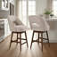 Tabouret tournant en bois massif avec siège en tissu Watanabe-1805014072-1805014075-1786704463