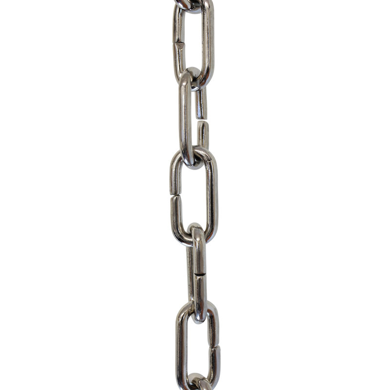 Lustre décoratif décoratif à chaîne ou à chaîne 3 pieds, 1 pi, Nickel poli