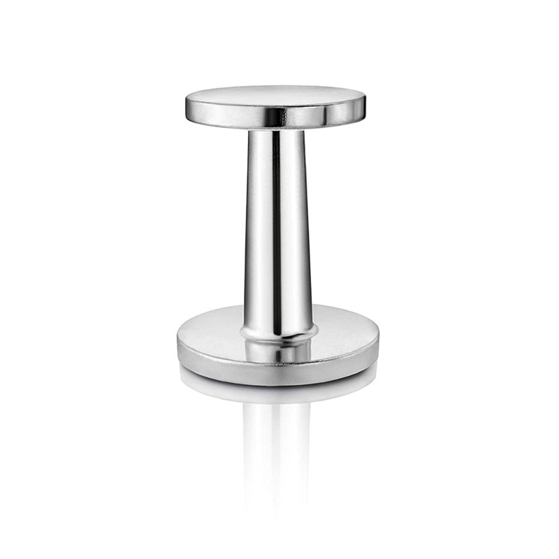 Heavyweight Dual-Sided Silver Aluminum Espresso Tamper