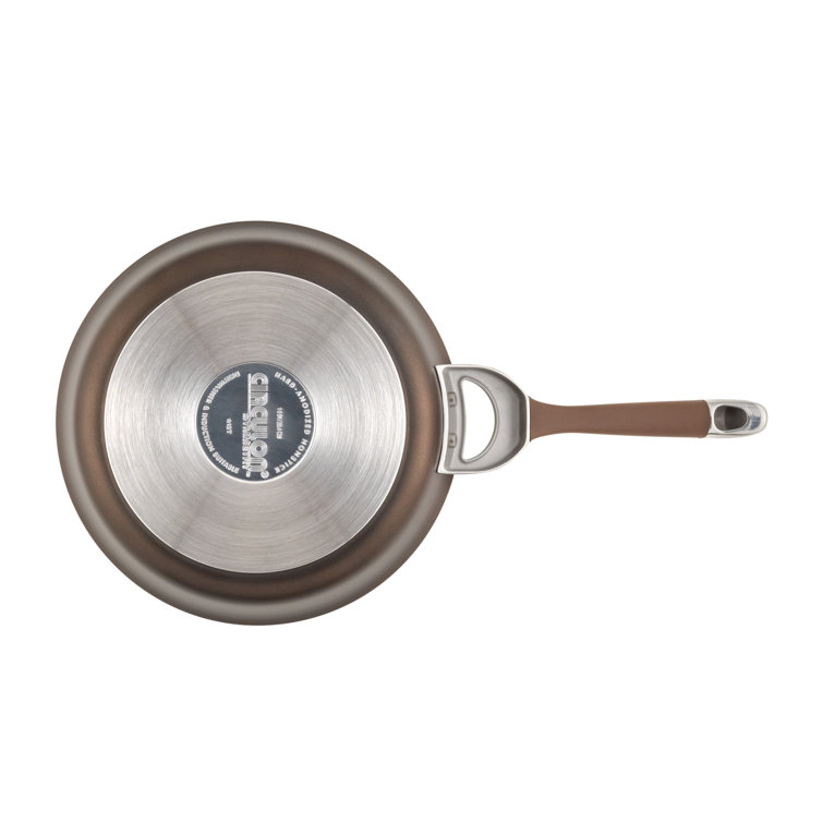 Circulon Symmetry Hard-Anodized Nonstick Induction Dutch Oven with Lid,  7-Quart, Chocolate