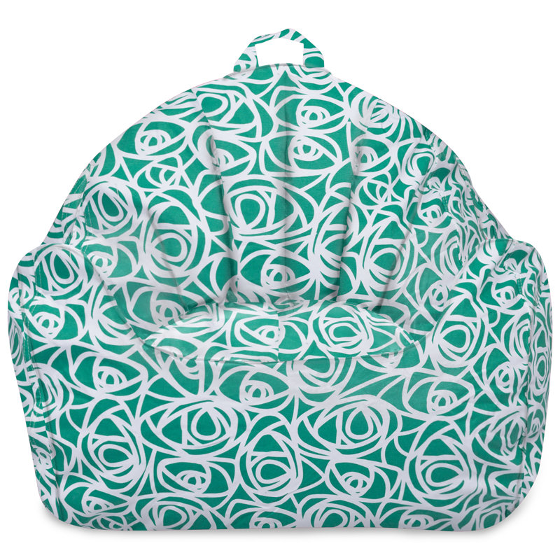 Bean Bag Chair Structured Seat for Kids, Teens and Adults, Comfy Bean Bag Chair for Gaming, Reading and Watching TV, Malibu Lounge Chair, Multiple Colors and Fabrics