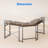 Israa L-Shaped Metal Base Computer Desk with Power Outlet-1709013475