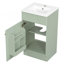 Meuble-lavabo 18 po avec lavabo, meuble-lavabo avec tablette de porte et tablette réglable
