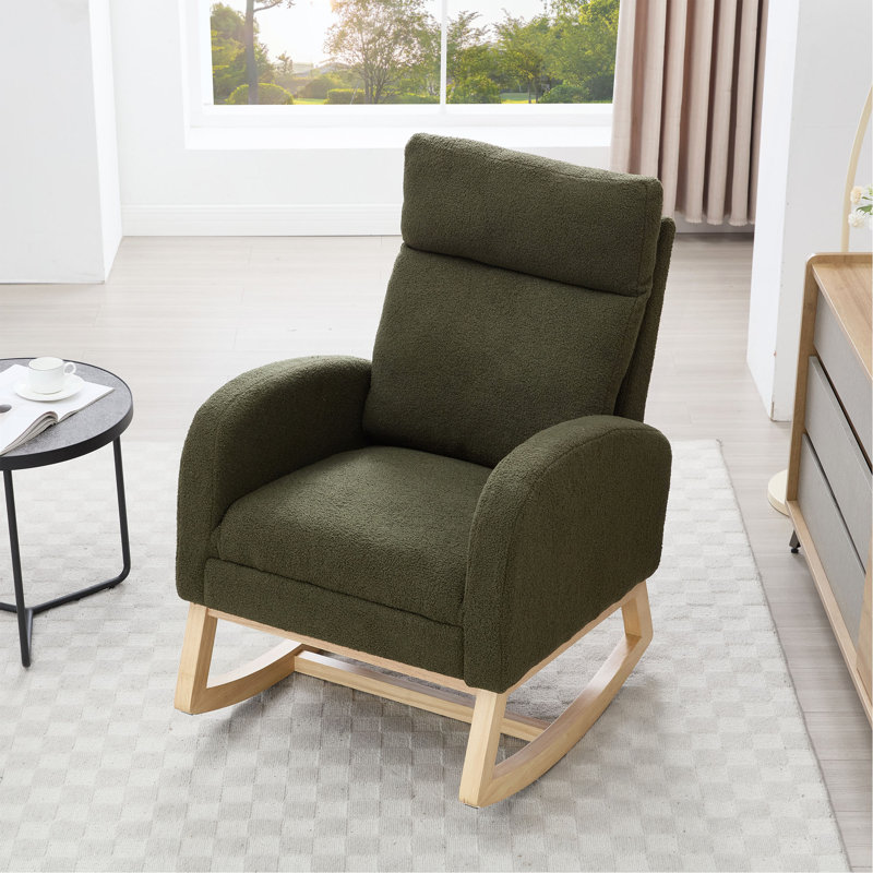 Chaise berçante Teddy, Vert