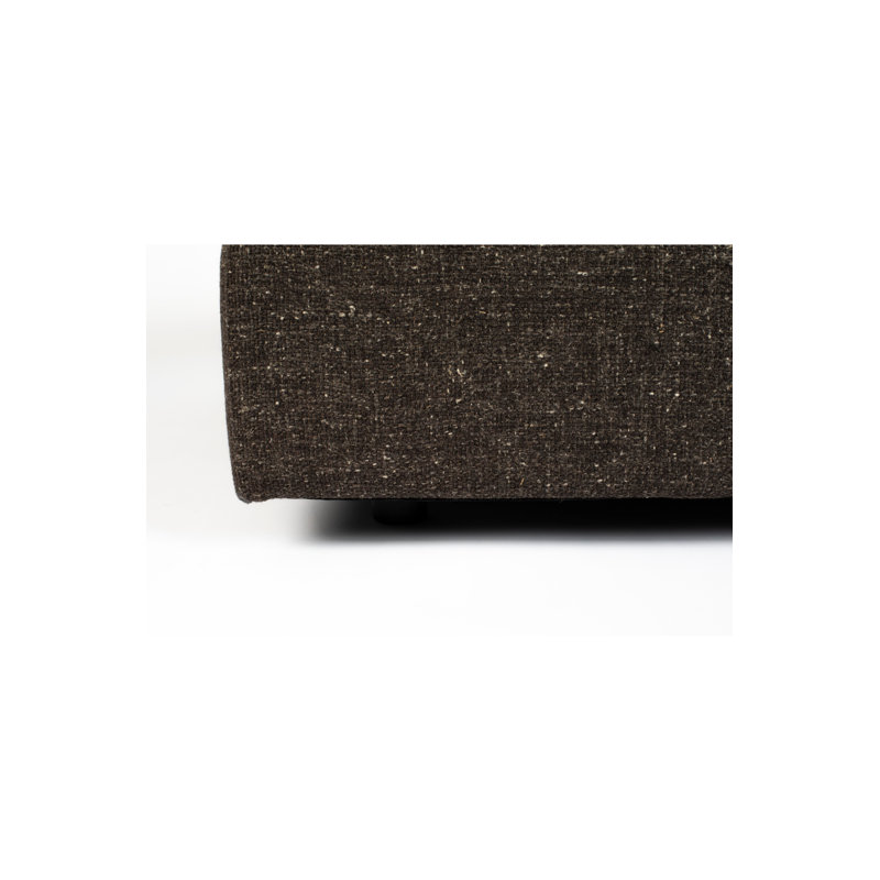 Sense Square Ottoman, Brown Polyester Blend