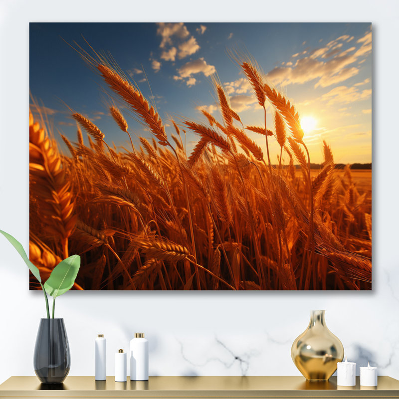 Canada Golden Harvest II - impression, Toile tendue, H 16 po x l 32 po x P 1 po