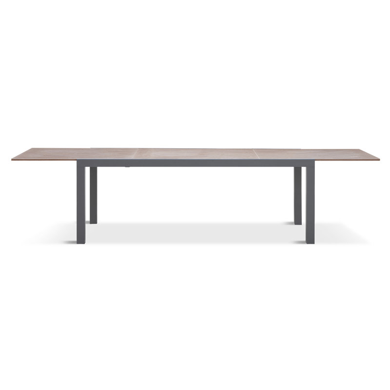Dune Outdoor Dining Table, Barnwood, White