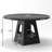 Round Farmhouse Dining Table with Storage Base (47", Seats 6)