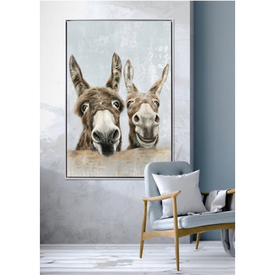 The Donkeys Canvas Wall Art