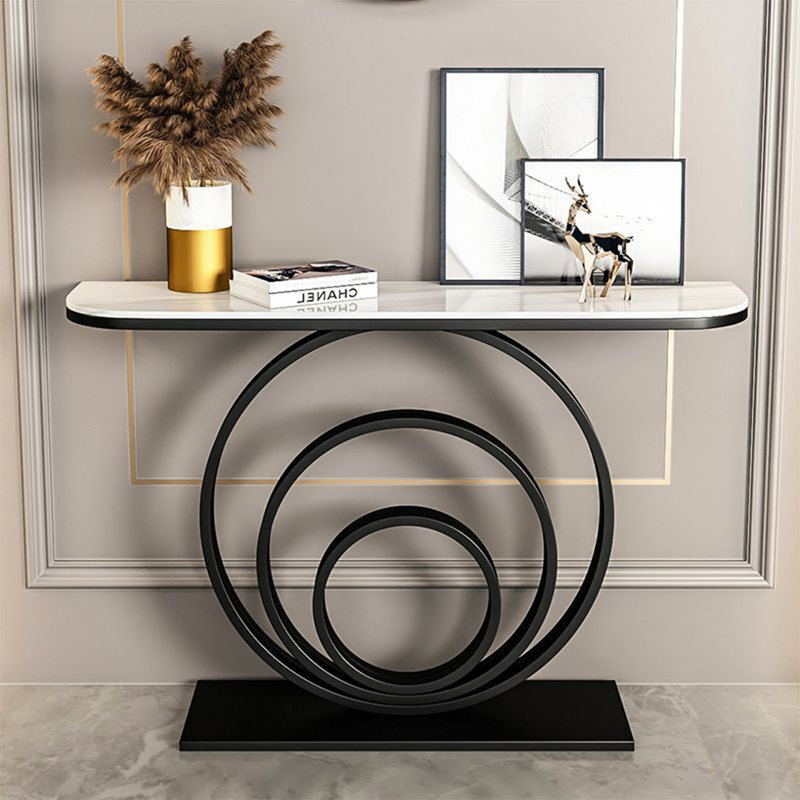 Morris, Blanc, Noir, noir, noir, noir, H 31,5 po x l 59 po x P 11,8 po