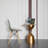 Jeomar Modern Dining Chair with Wooden Dowel Eiffel Legs, DSW Transparent Plastic Shell Accent Chair-2026746667