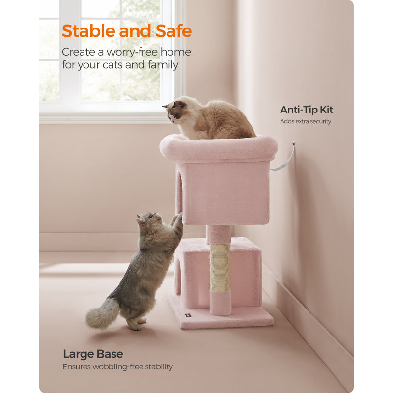 84cm H Cat Tree, Pink
