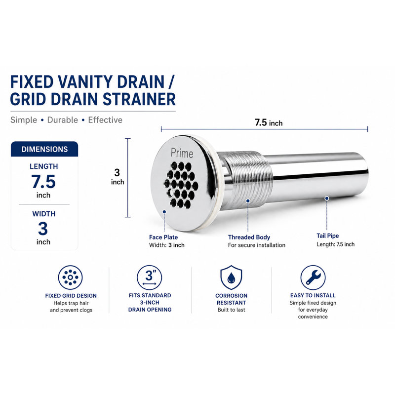 Crépine à drain fixe Prime FFE