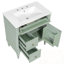 Meuble-lavabo avec lavabo, 2 tiroirs et tablette ajustable-1929993804