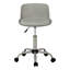 Fauteuil ergonomique - gris, dossier très large, siège pivotant contemporain, bureau juvénile, hauteur réglable