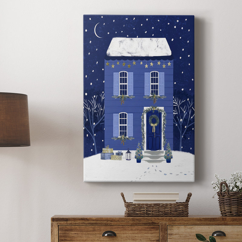 Quiet Winter Home II -Gallery Wraraped Cavas, H 12 po x l 8 po