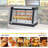 35" Display Pizza Warmer, 3-Tier, LED Lighting, 3D Heating