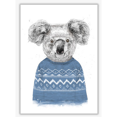 Winter Koala 1 Piece Wall Art