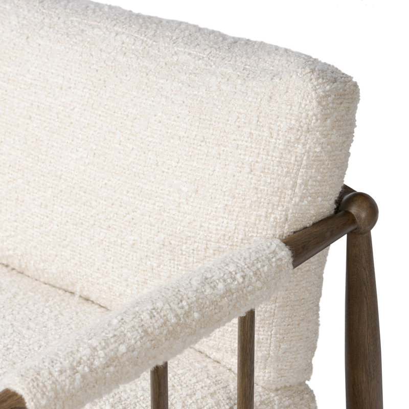 Warren Chair, Beige Boucle