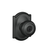 Georgian Knob with Camelot Trim Keyed Entry Lock