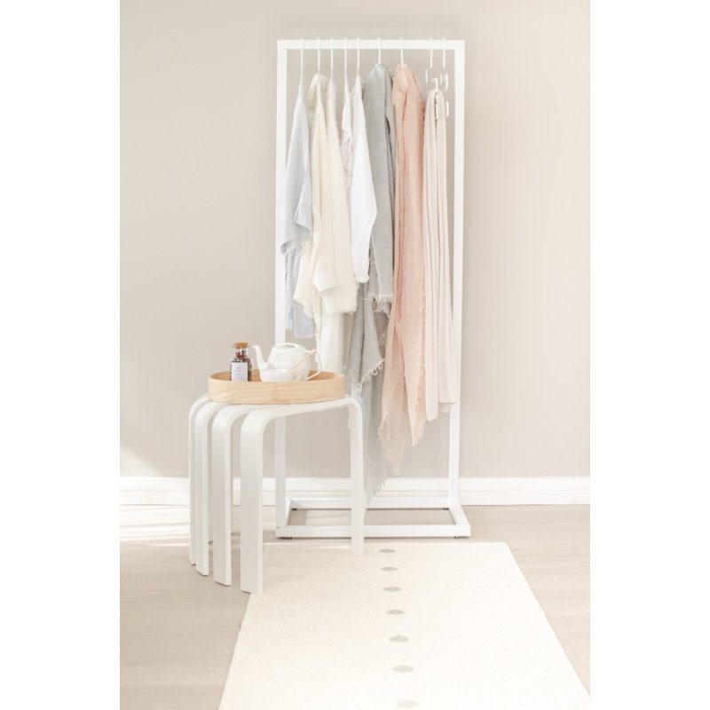 Tapis beige / gris Peg, Tapis de couloir 2 pi 3 po x 6 pi 6 po