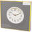 Bernhard Products White Wall Clock Silent Non Ticking, 12 Inch Quality Quartz Battery Operated Round Easy To Read Home/Office/Kitchen/Classroom/School Sweep Clock, Black Hands