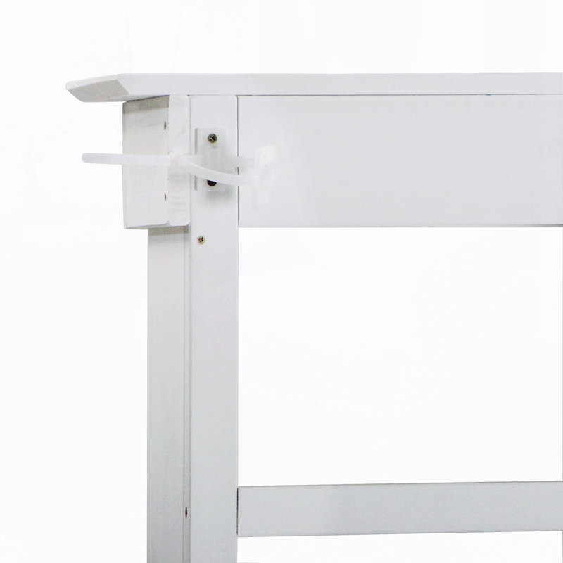 Banc de rempotage Shameika, Blanc / Gris