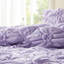 Très grand édredon floral mauve avec accents de cravate et broderie décontractée, confort en nuage, utilisation en toutes saisons, lavable à la machine 3 pièces, franges élastiques, douceur, confort,-127237863-127237868