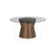 Kono Dining Table, With 60" Glass