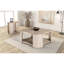 Table basse, rangement ouvert, style moderne, placage de chêne, bois d'hévéa, bois d'hévéa d'ingénierie