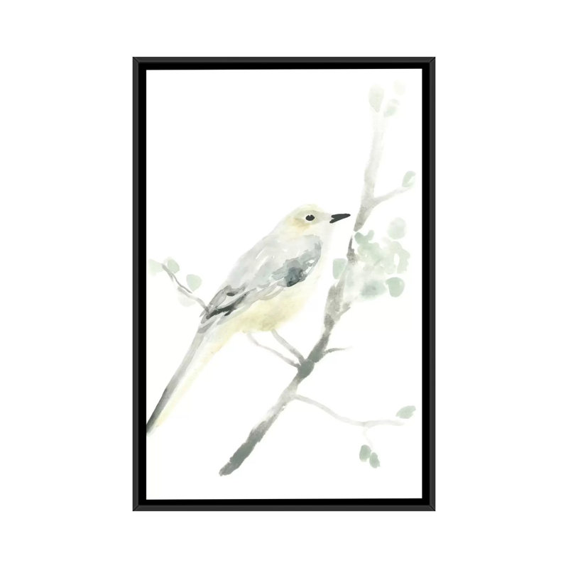 « aviaire expositions ii », reproduction sur toile, H 26 po x l 18 po x P 1,5 po, Toile avec cadre noir, Pas de tapis