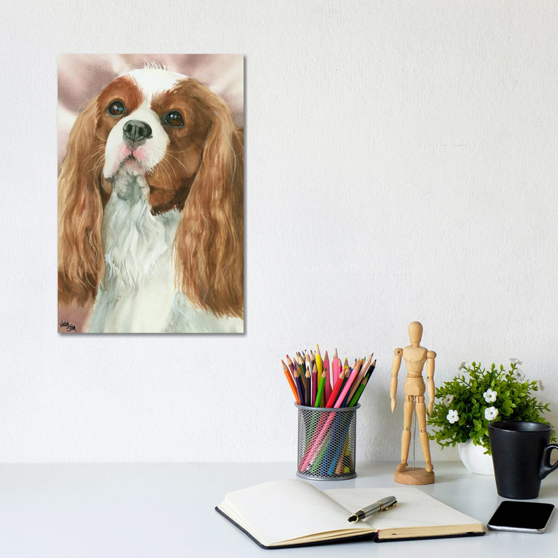 So Cavalier - Cavalier King Charles Spaniel by Judith Stein - Wrapped Canvas Painting, 20.32 cm H x 30.48 cm W