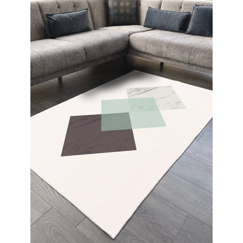 Tapis en coton Dayanara, Rectangle 5 pi 3 po x 9 pi 10 po