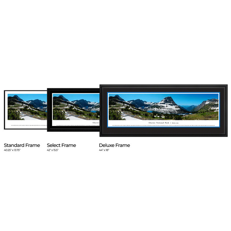 Affiche panoramique du Glacier National Park, Hidden Lake, H 13,5 po x l 40 po, Unframed