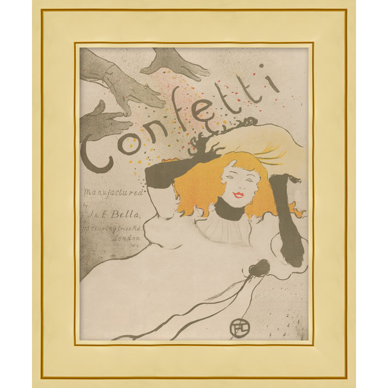 Confettis - Peinture encadrée sur papier