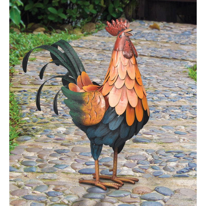 Statue de coq doré Amarilda Rosalind Wheeler
