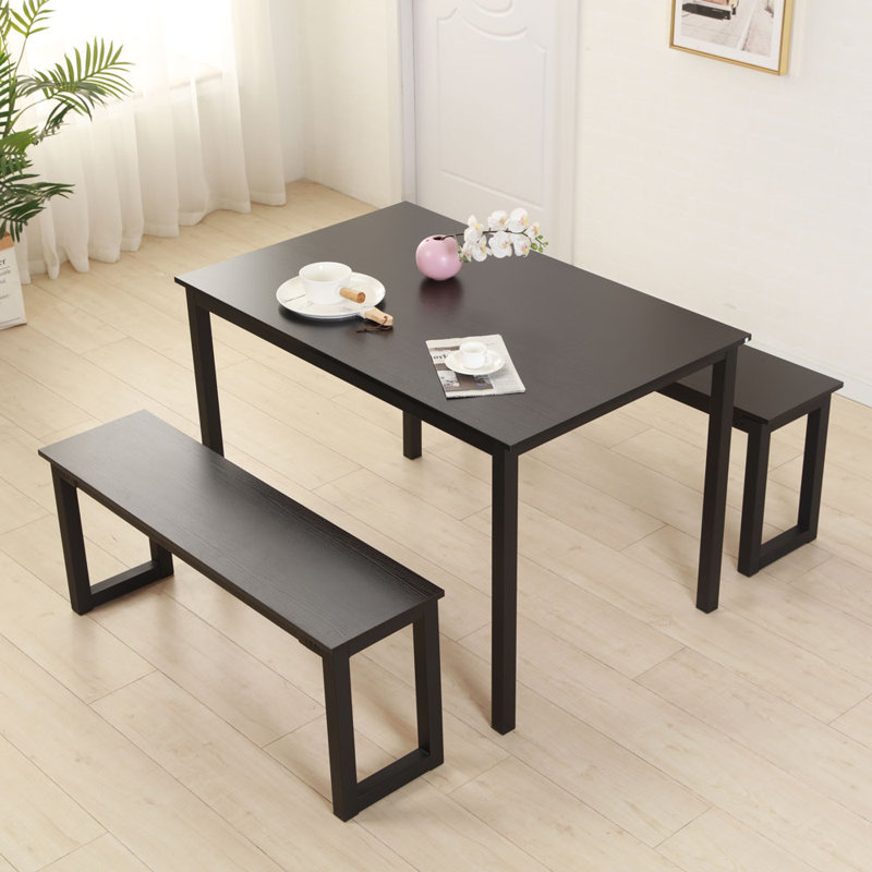 Aurillac Metal Base Dining Table, Gray