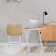 Ensemble de 2 tables-plateaux Medallion - naturel / blanc