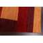 Tapis décoratif en laine noué à la main de conception unique noué à la main New Age 5 pi 4 po x 8 pi 2 po rouge/orange/brun