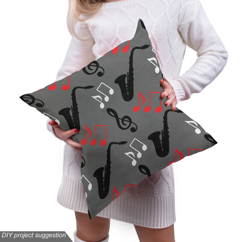 Tissu de musique jazz, l 58 po x L 180 po