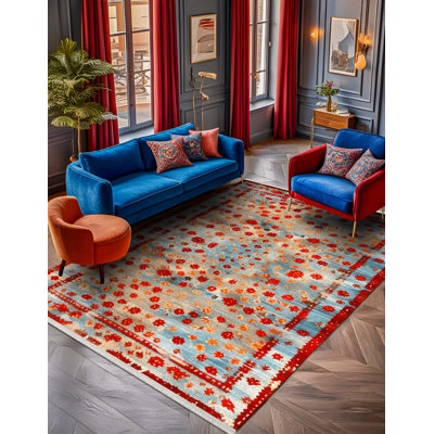 Tapis en coton et polyester à imprimé numérique Anatolia Collection
