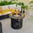 Round Iron Propane Smokeless Fire Pit Table with Hidden Fuel Tank