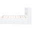 Lit plateforme double avec lit gigogne, tiroirs et solutions de rangement pour la tête de lit-1162081804