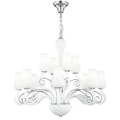 Pedro 12 - Light Shaded Chandelier