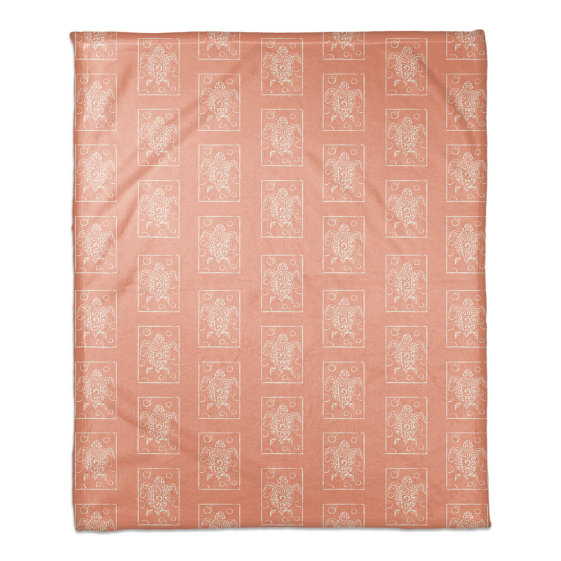 Hand Woven Throw Blanket, Orange