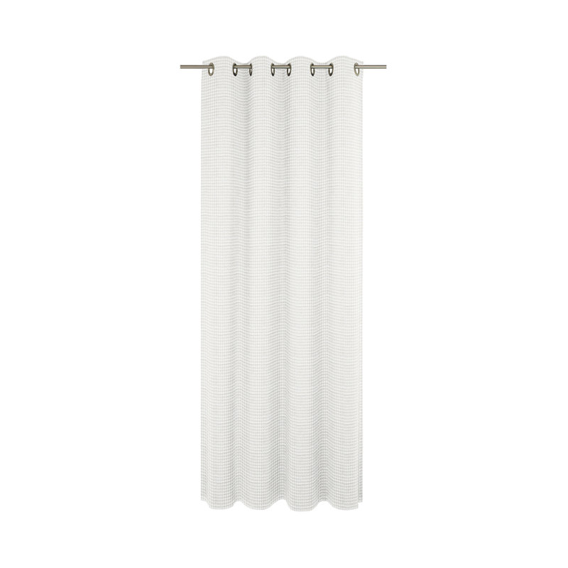 Room Darkening Single Curtain Panel, Natural Brown, 300cm H x 132cm W