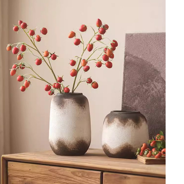 Casandra Concrete / Cement Table Vase, 7.8" H x 5.1" W x 5.1" D