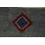 Tapis carré carré en laine à teinture végétale oriental 12 x 12